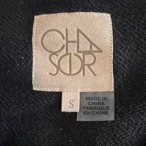 CHASER  Linen French Terry Short Sleeve‎ Sweatshirt Tee Striped Raw Cut Sz S - Picture 6 of 7